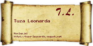Tuza Leonarda névjegykártya